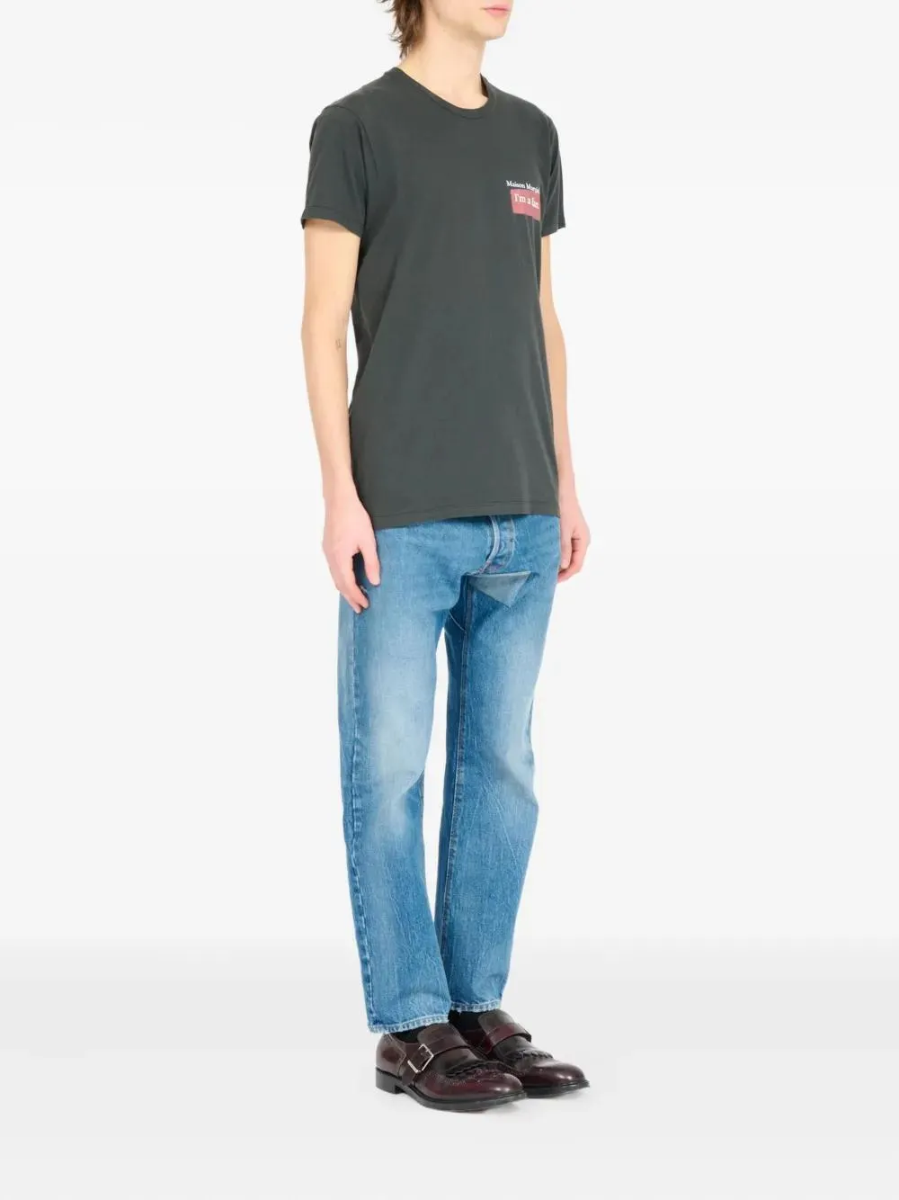 CHARCOAL COTTON T-SHIRT sold by Lord & Taylor product image thumbnail 3