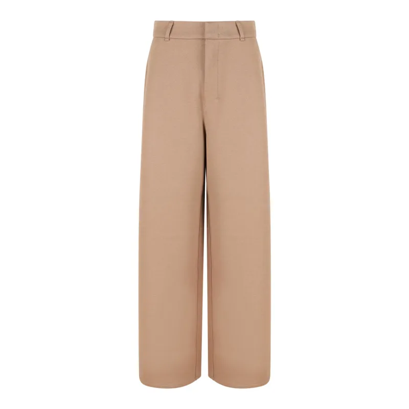 CAMEL COTTON-BLEND TROUSERS sold by Lord & Taylor