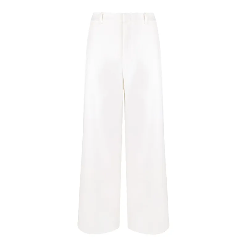 WHITE COTTON-BLEND TROUSERS sold by Lord & Taylor