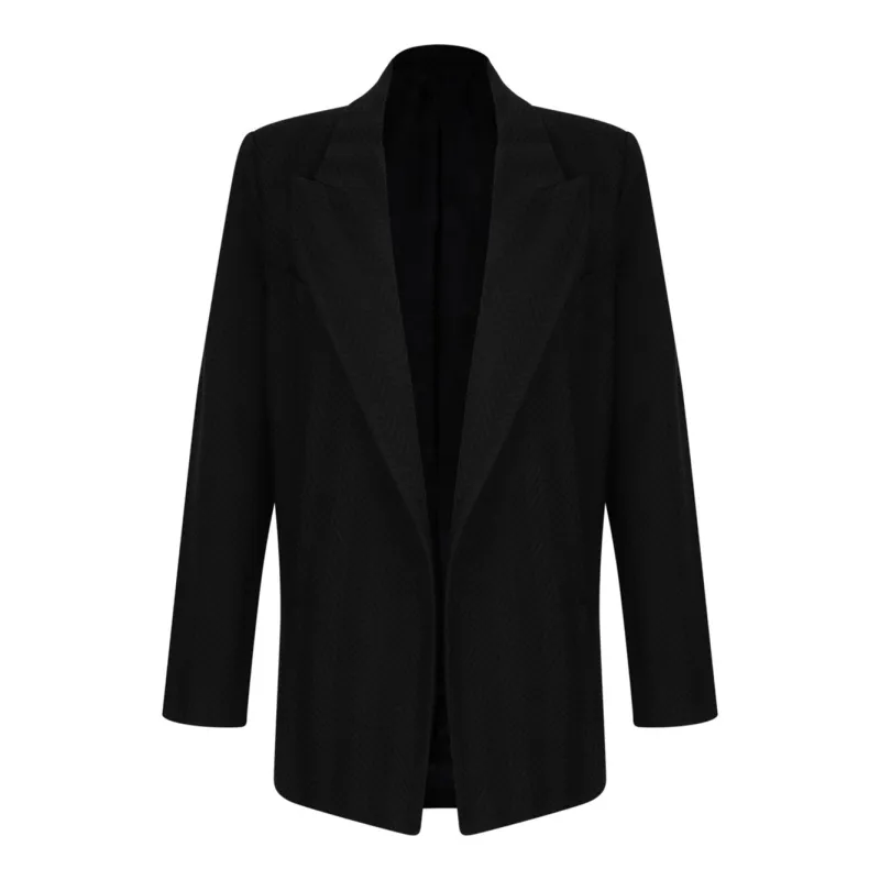 BLACK COTTON-VISCOSE JACKET made by Missoni