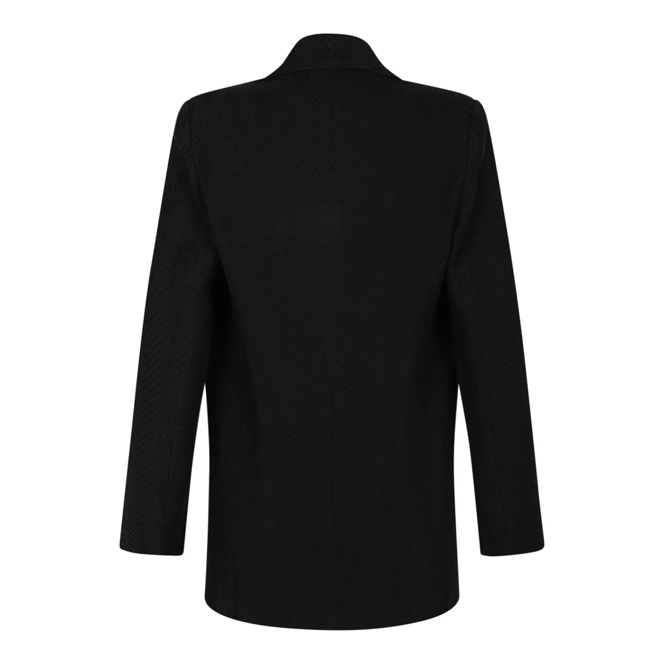 BLACK COTTON-VISCOSE JACKET sold by Lord & Taylor product image thumbnail 2