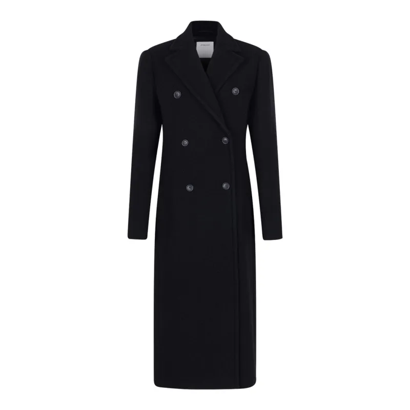 BLACK VIRGIN WOOL COAT sold by Lord & Taylor