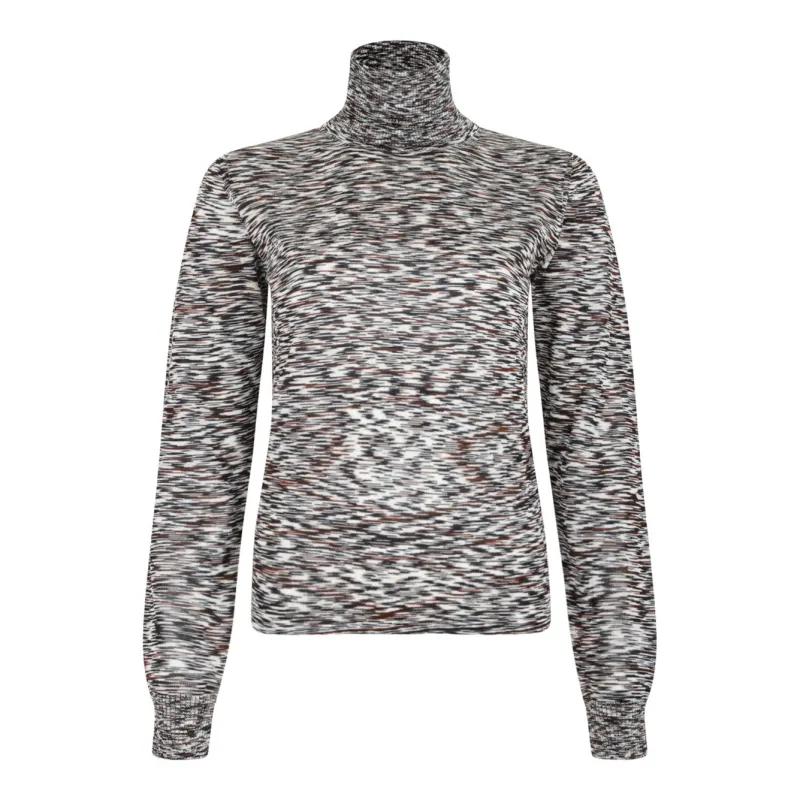 BLACK/BROWN WOOL VISCOSE SWEATER made by Missoni