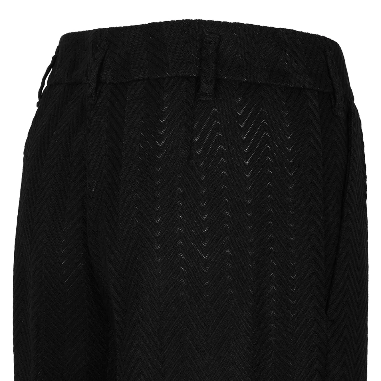 BLACK COTTON-VISCOSE TROUSERS sold by Lord & Taylor product image thumbnail 4
