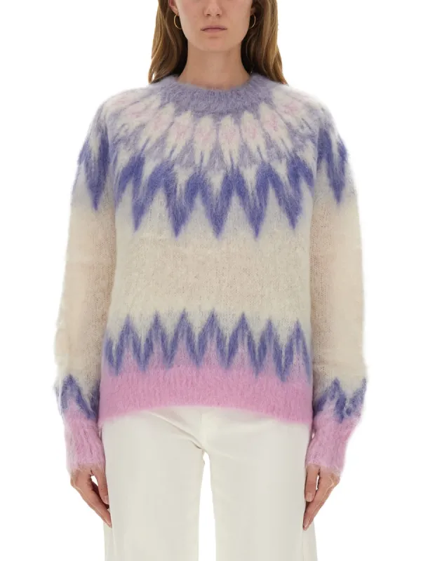 BLUE WOOL MOHAIR SWEATER sold by Lord & Taylor
