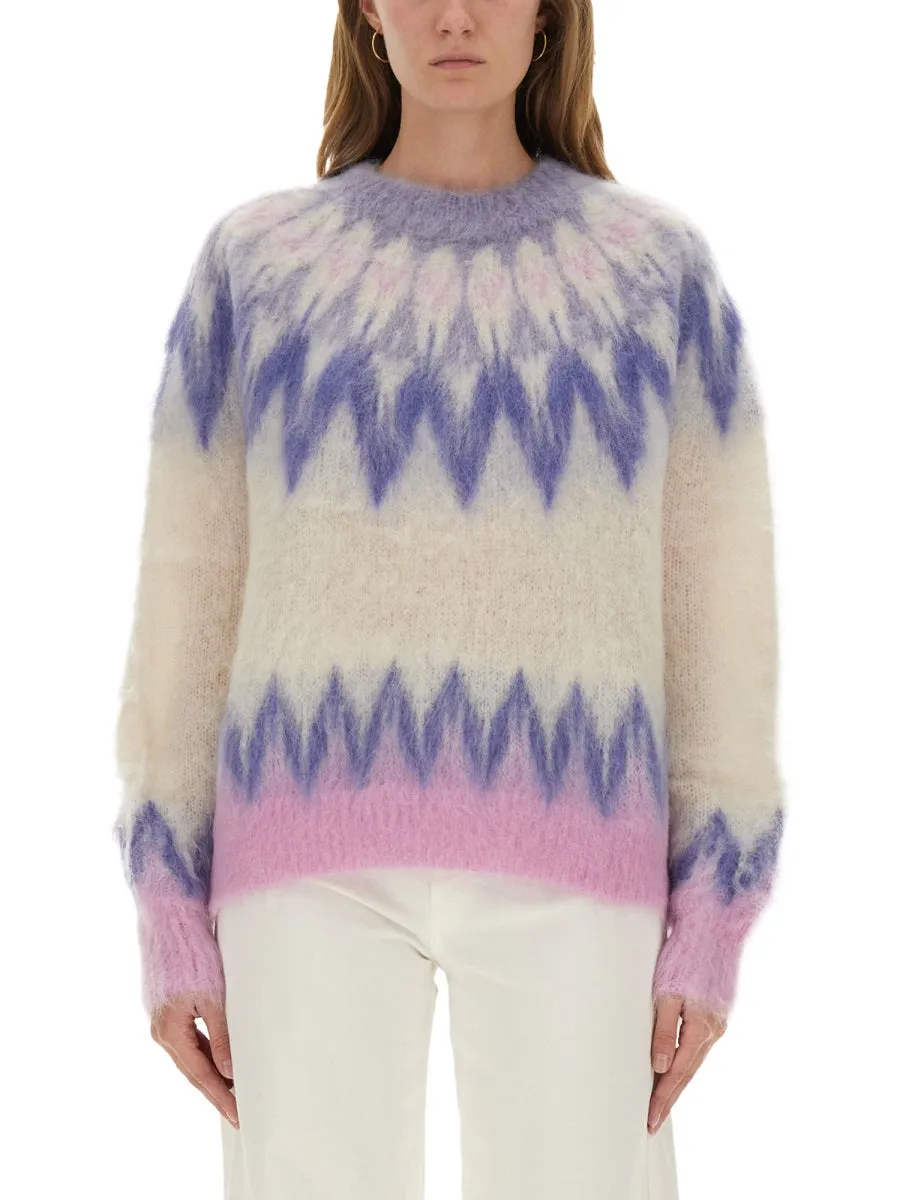 BLUE WOOL MOHAIR SWEATER sold by Lord & Taylor