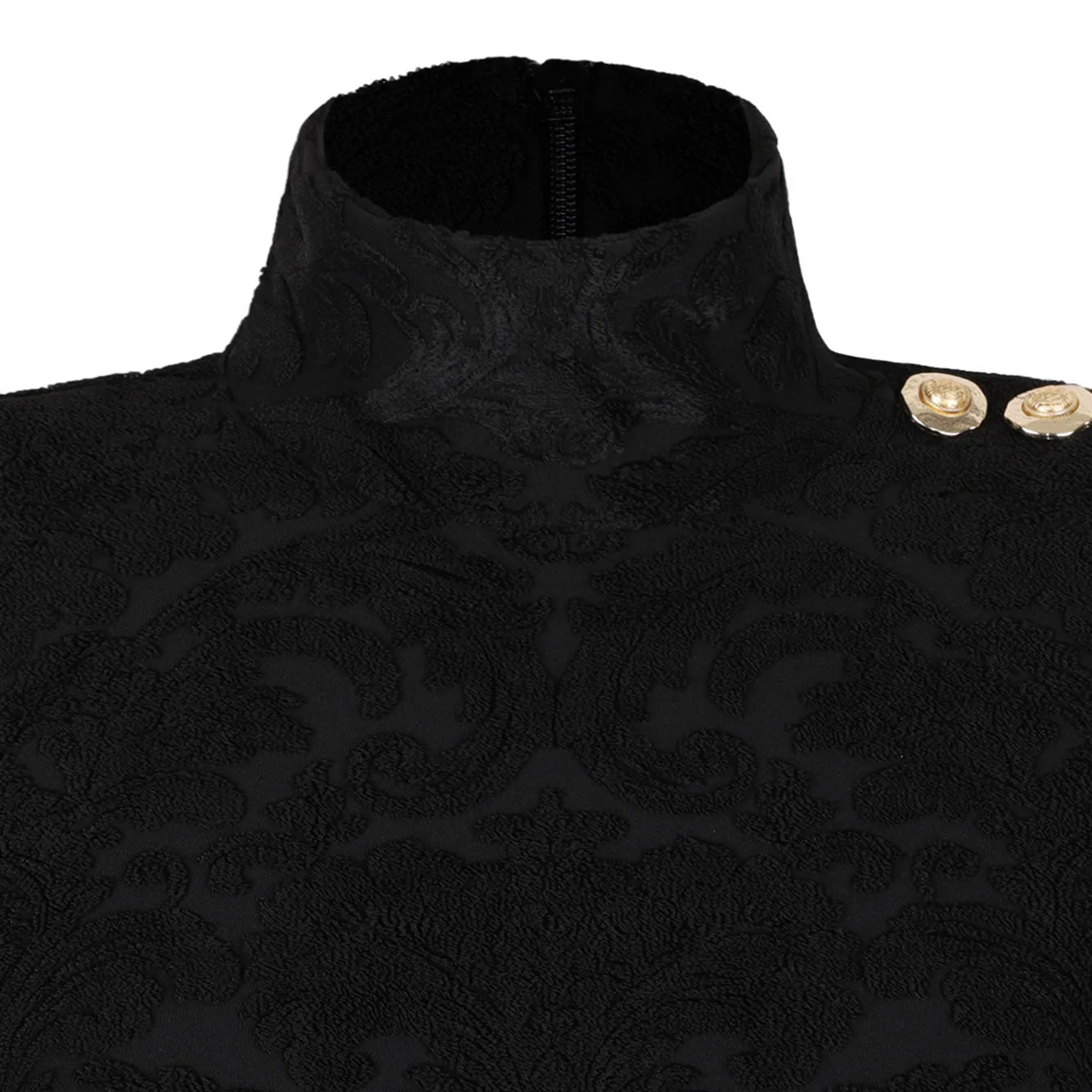 BLACK VISCOSE-POLYESTER TOP sold by Lord & Taylor product image thumbnail 3