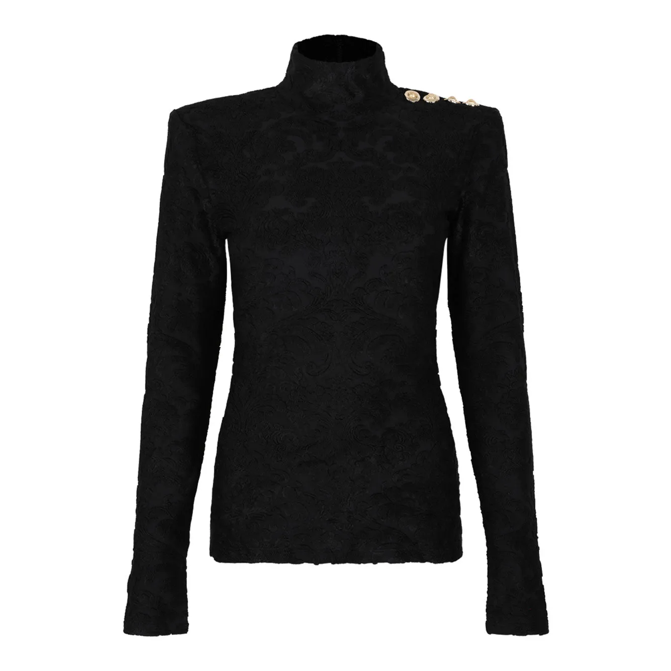 BLACK VISCOSE-POLYESTER TOP sold by Lord & Taylor