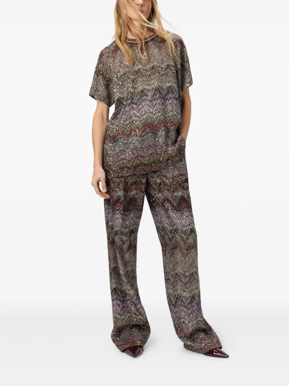 MULTICOLOUR VISCOSE T-SHIRT sold by Lord & Taylor product image thumbnail 3