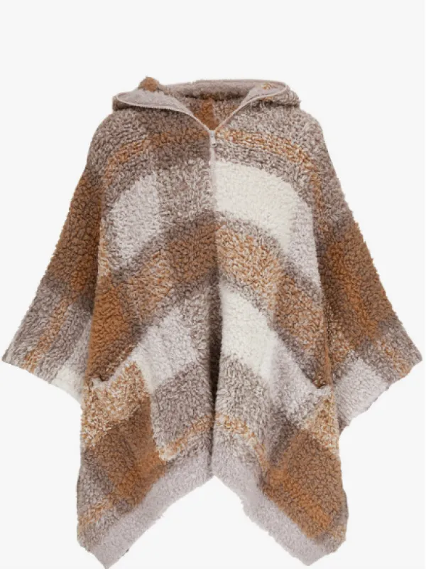 Fleece Effect Poncho sold by Lord & Taylor