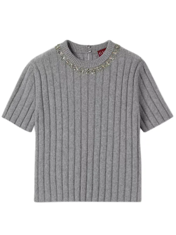 RIB SOFT WOOL AND CASHMERE TOP sold by Lord & Taylor