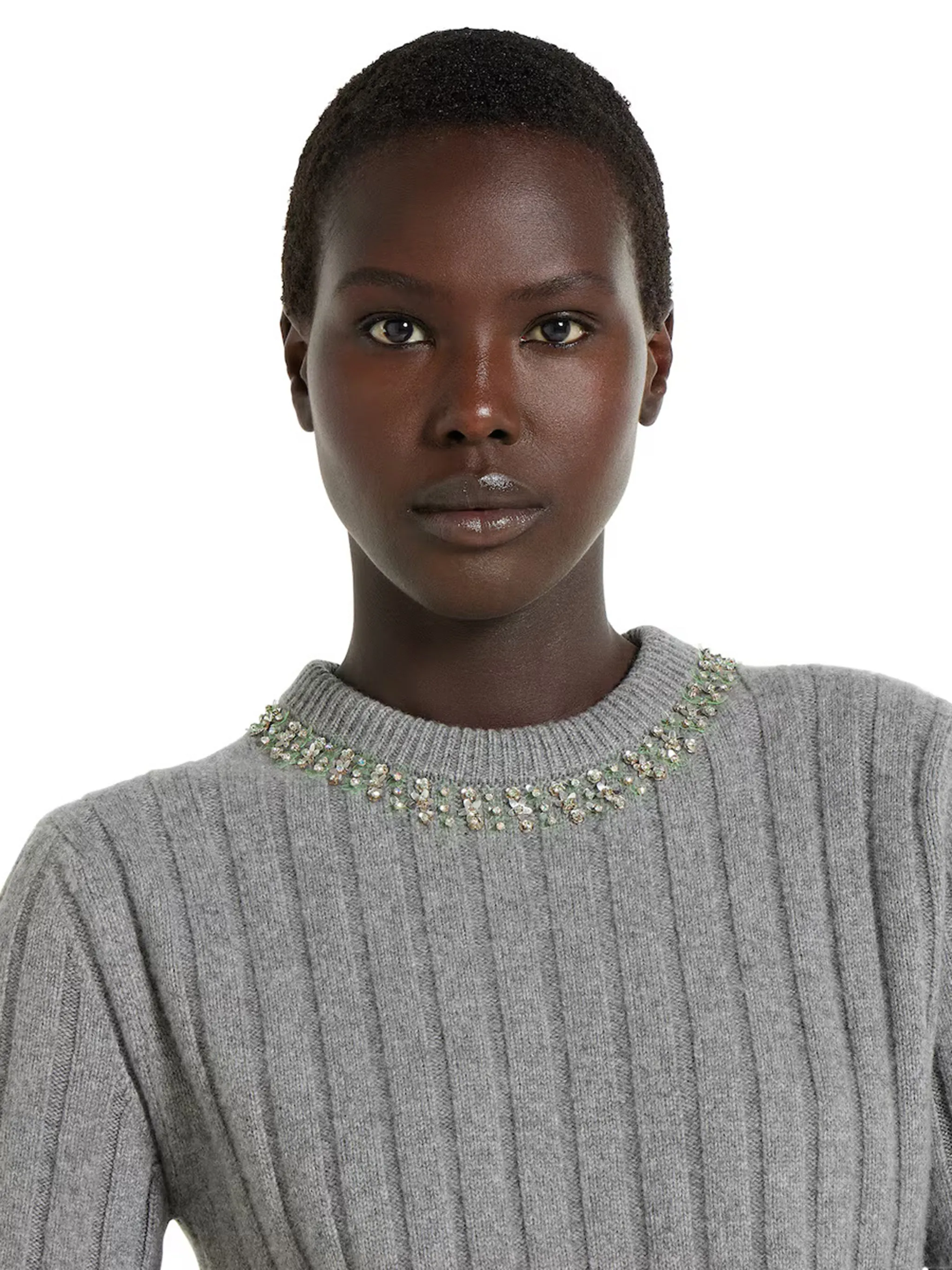 RIB SOFT WOOL AND CASHMERE TOP sold by Lord & Taylor product image thumbnail 5