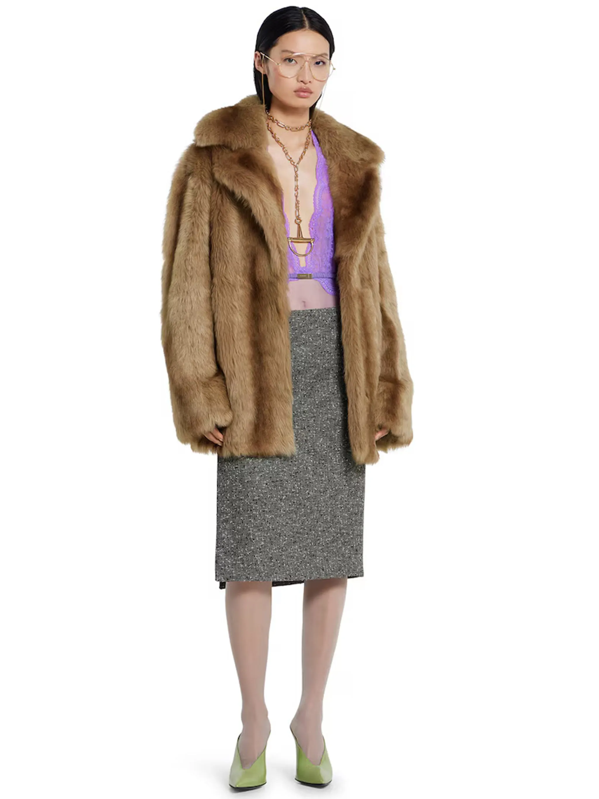 BUTTONED WOOL SKIRT sold by Lord & Taylor product image thumbnail 2