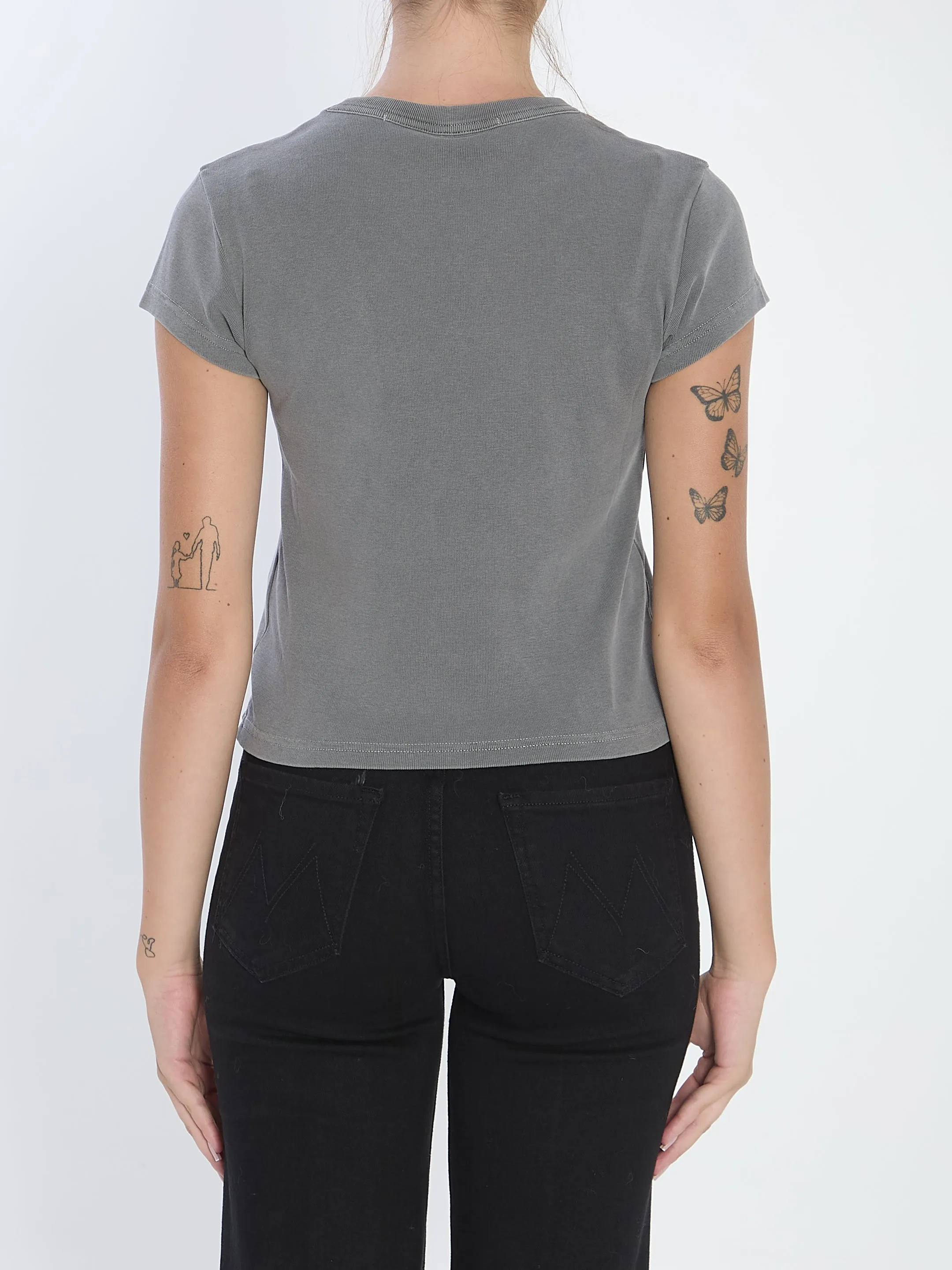 GREY COTTON T-SHIRT sold by Lord & Taylor product image thumbnail 4