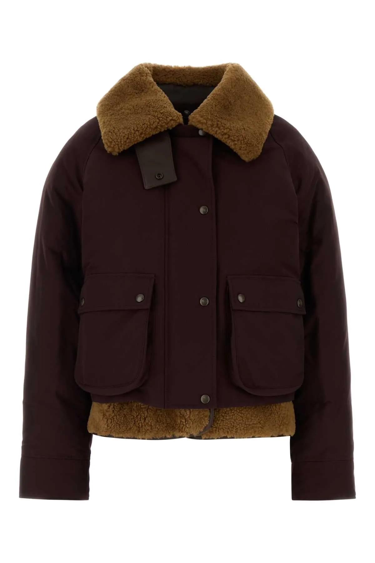 BURGUNDY COTTON BLEND JACKET sold by Lord & Taylor