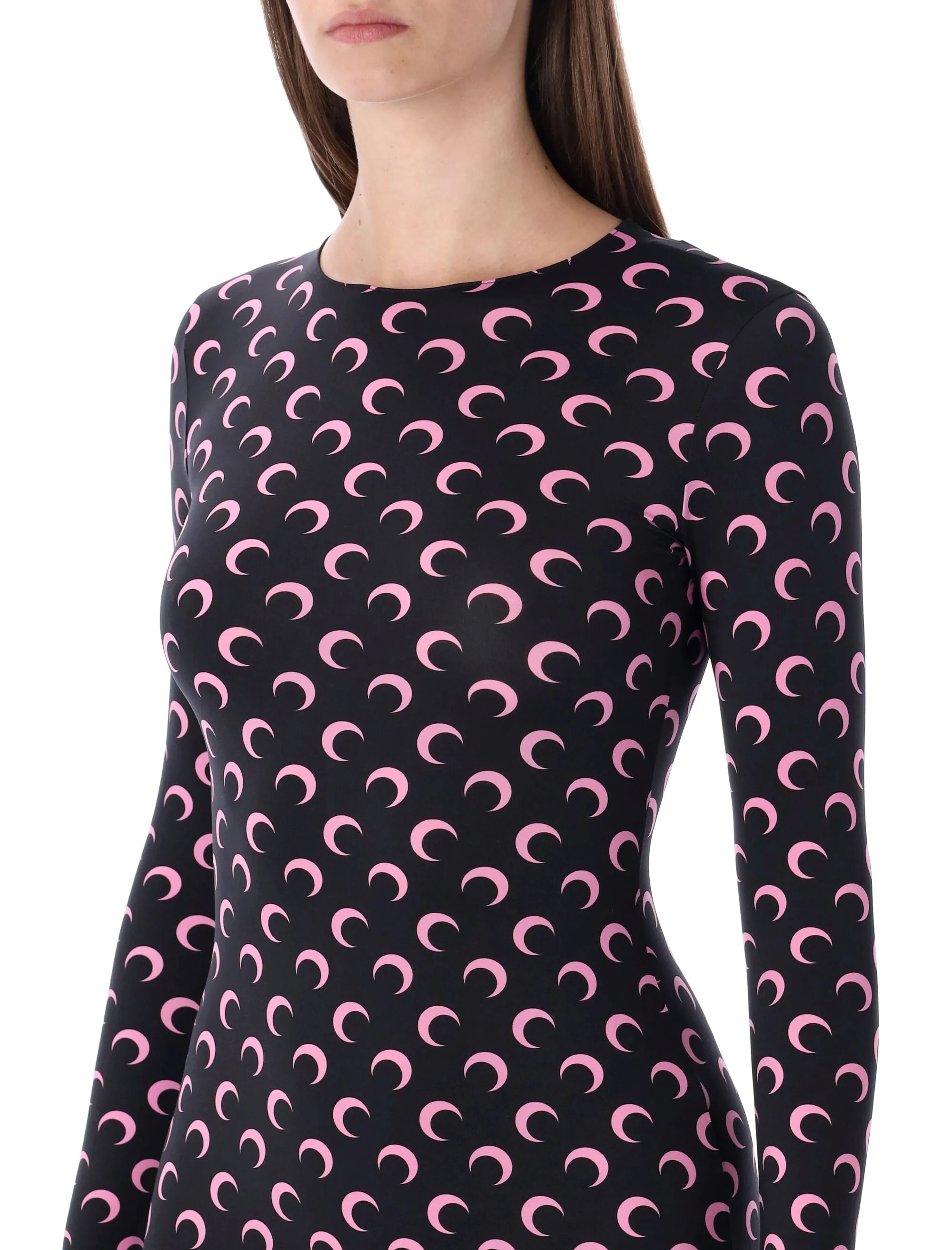 MARINE SERRE MOON PRINTED STRETCH JERSEY CATSUIT sold by Lord & Taylor product image thumbnail 3