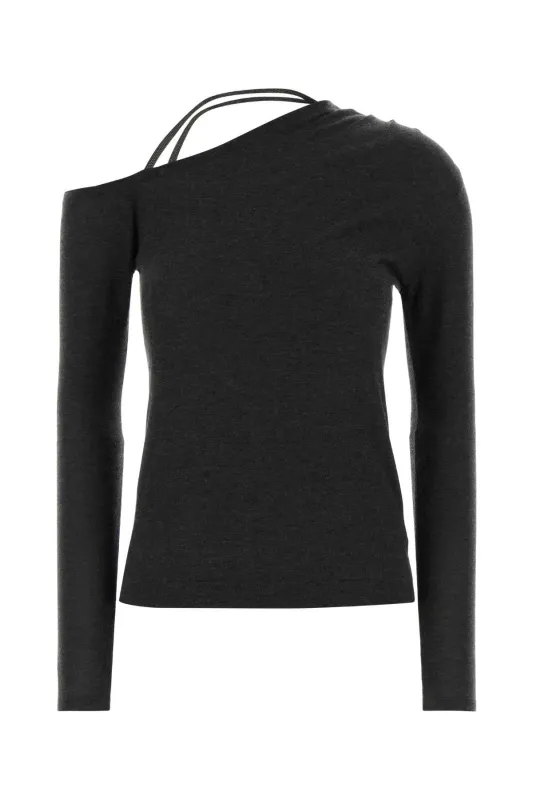 GRAPHITE CASHMERE BLEND SWEATER made by Brunello Cucinelli