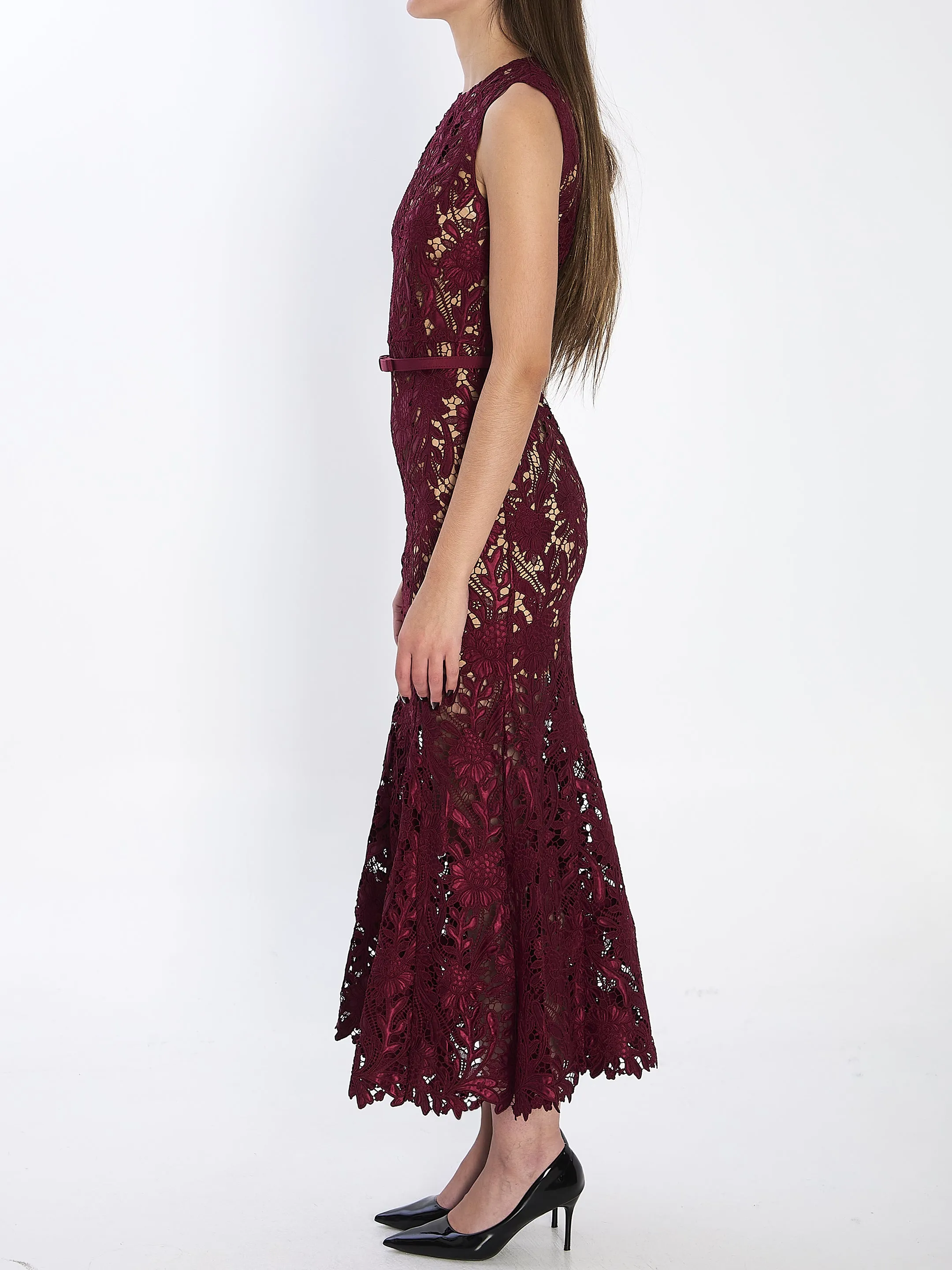GUIPURE LACE MIDI DRESS sold by Lord & Taylor product image thumbnail 3