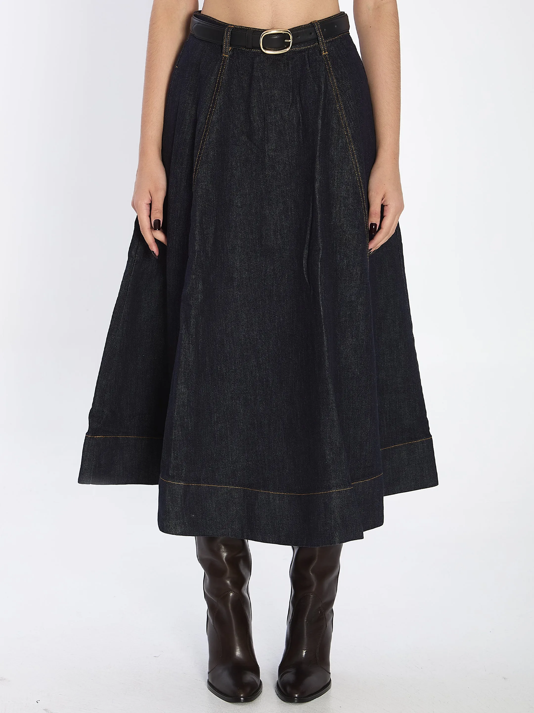 FLARED MIDI SKIRT sold by Lord & Taylor