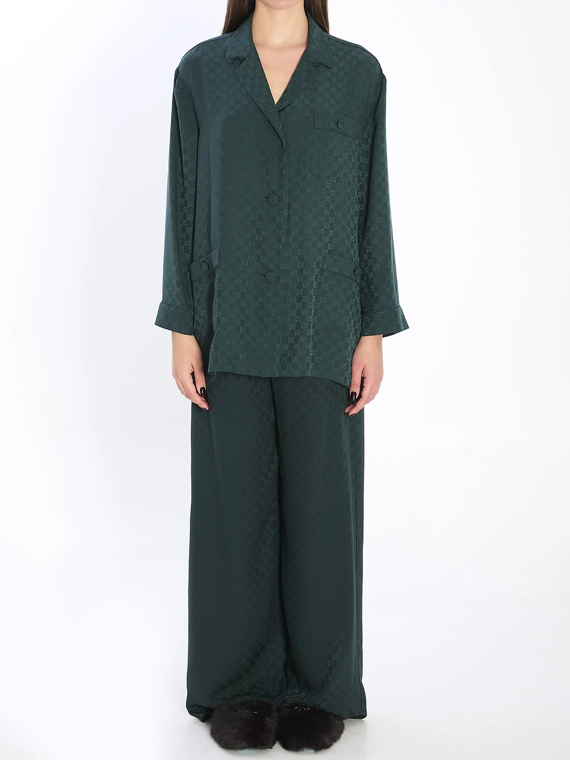 GG JACQUARD SILK SHIRT sold by Lord & Taylor product image thumbnail 5