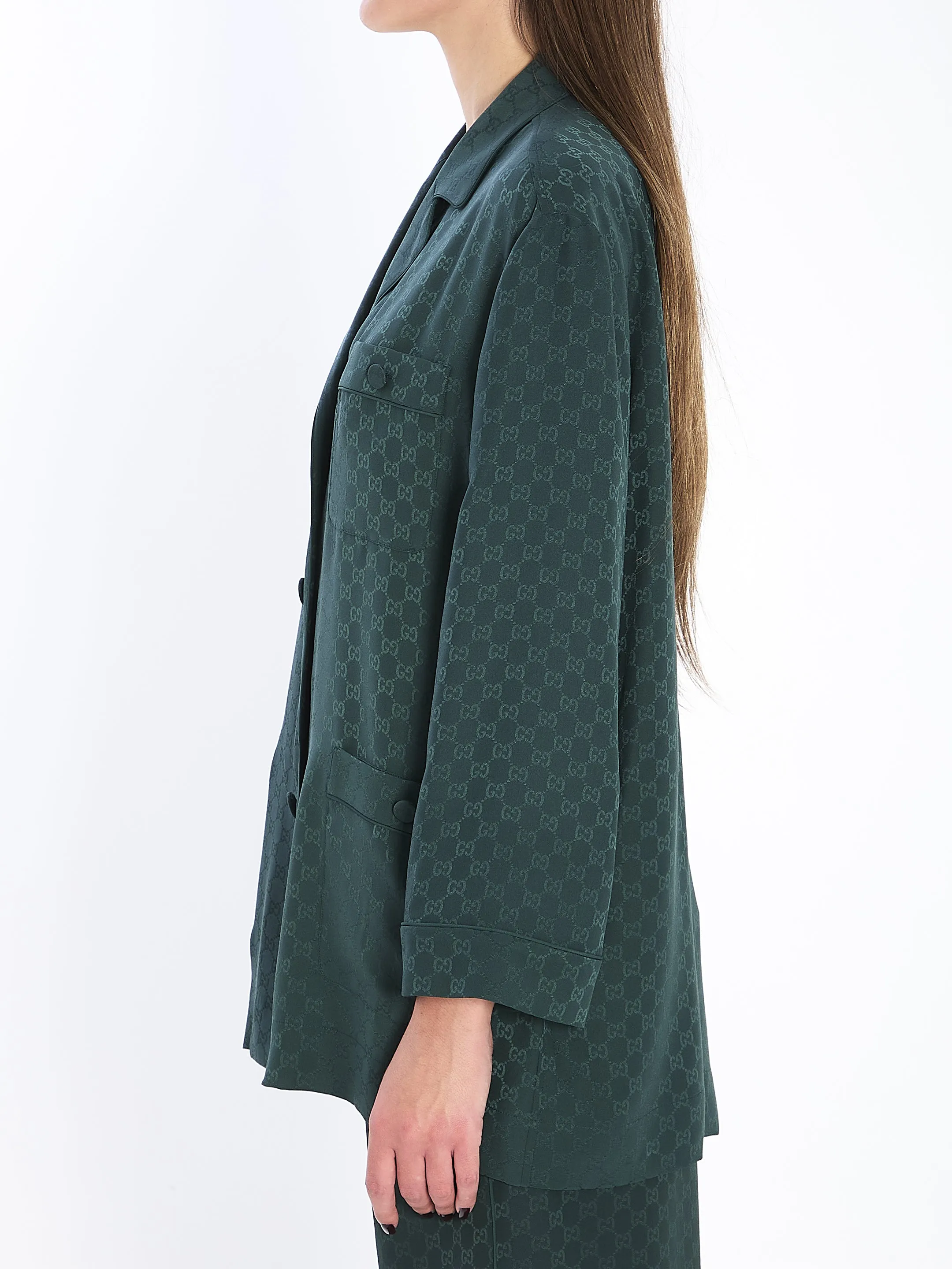 GG JACQUARD SILK SHIRT sold by Lord & Taylor product image thumbnail 3