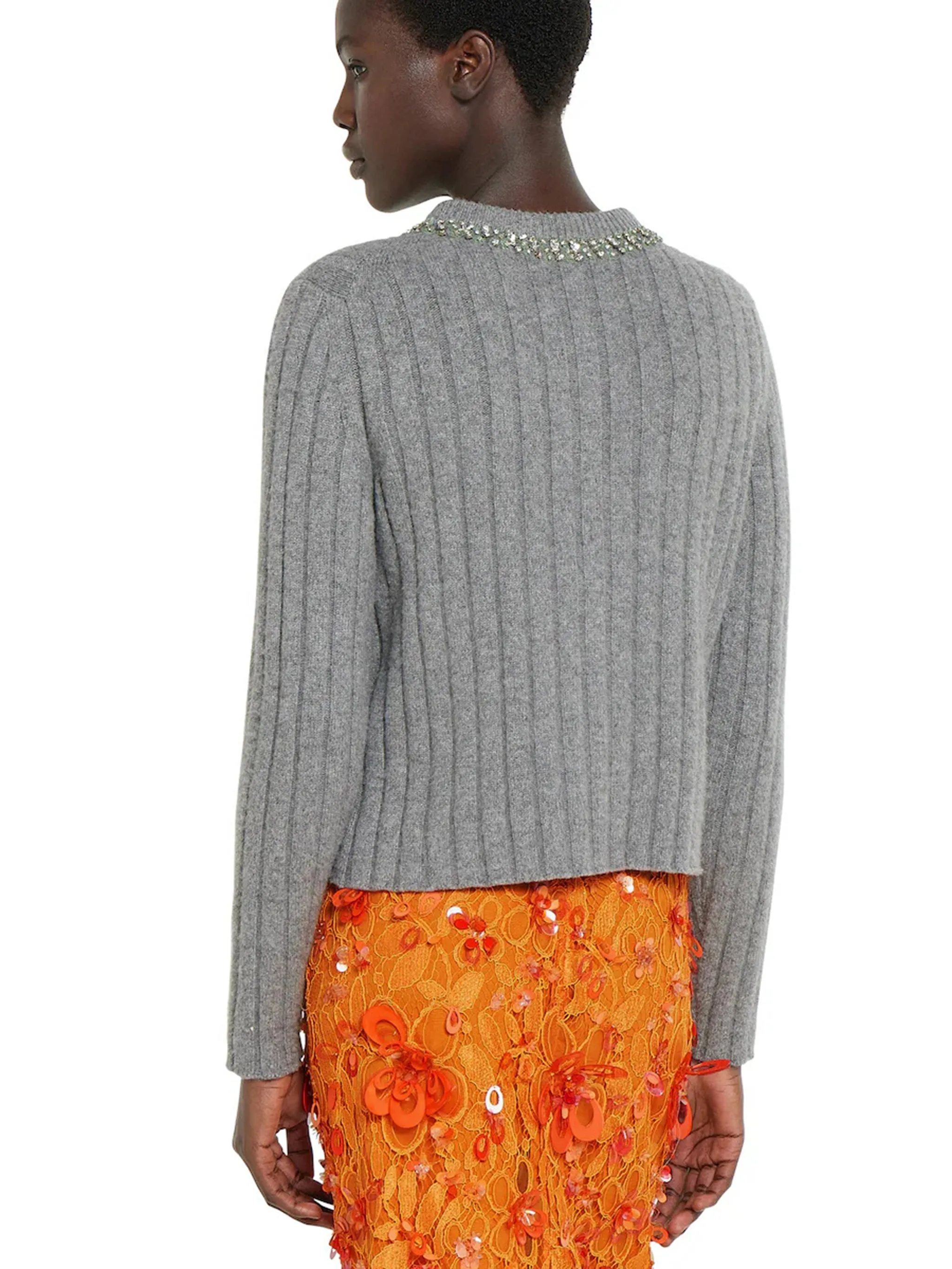 RIB SOFT WOOL AND CASHMERE CARDIGAN sold by Lord & Taylor product image thumbnail 4