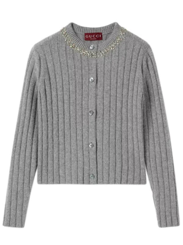 RIB SOFT WOOL AND CASHMERE CARDIGAN sold by Lord & Taylor