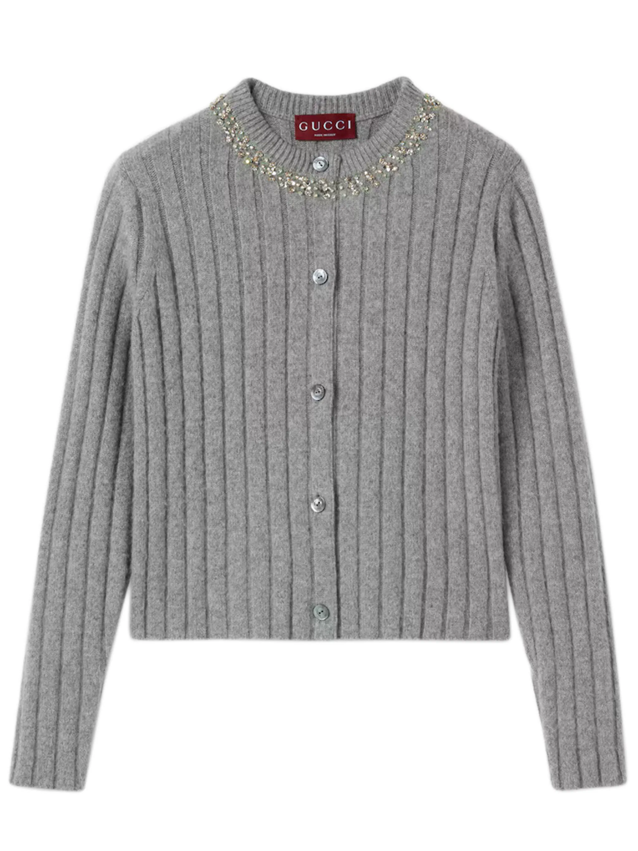 RIB SOFT WOOL AND CASHMERE CARDIGAN sold by Lord & Taylor