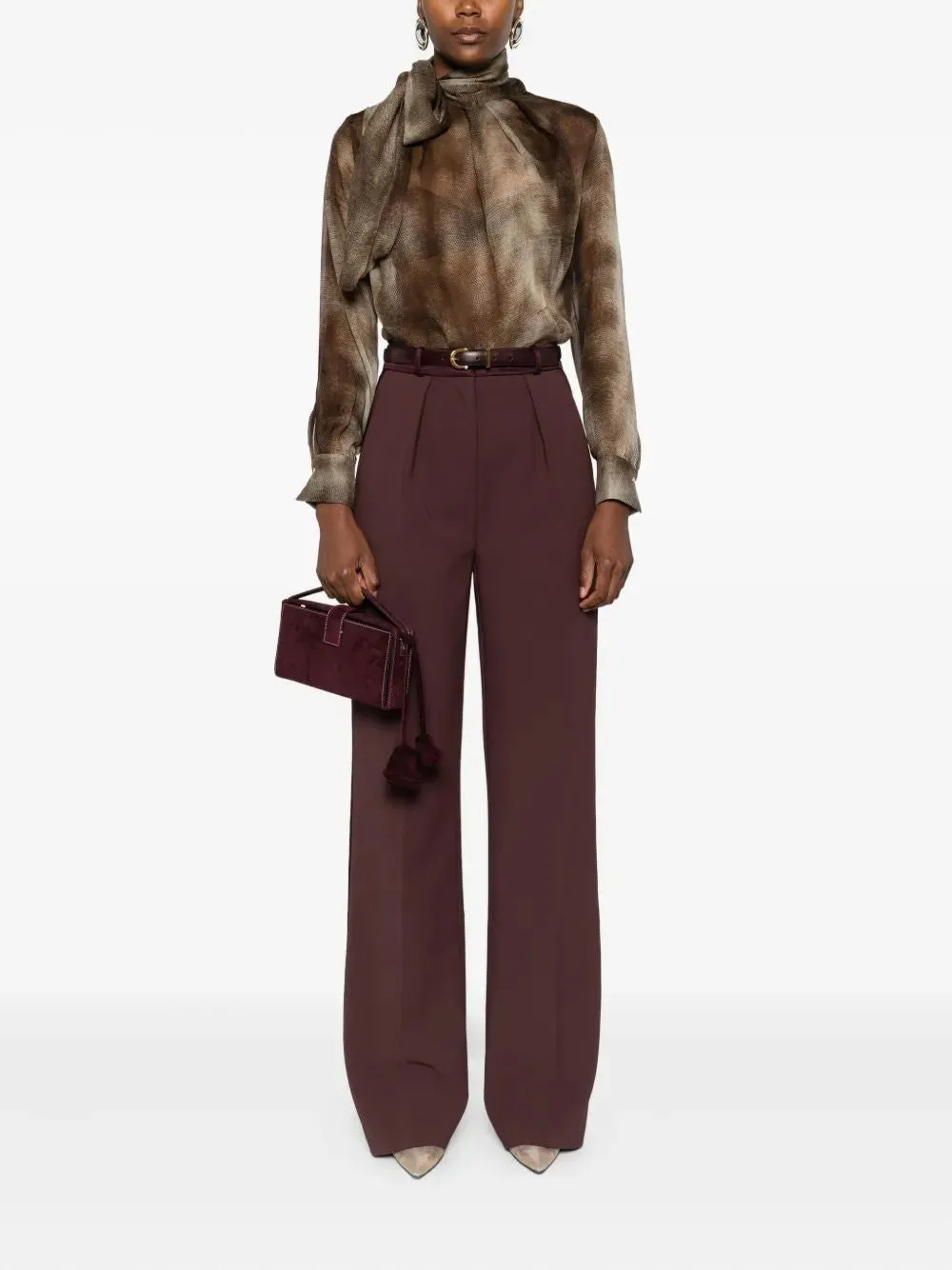 CHIFFON BLOUSE WITH PYTHON PRINT sold by Lord & Taylor product image thumbnail 2