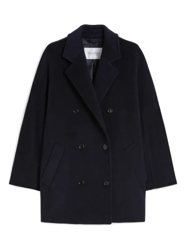 REBUS SHORT COAT BLUE made by MaxMara