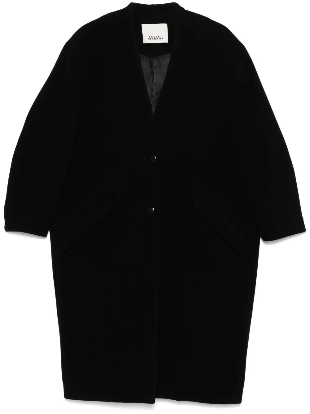 BLACK WOOL-BLEND COAT sold by Lord & Taylor