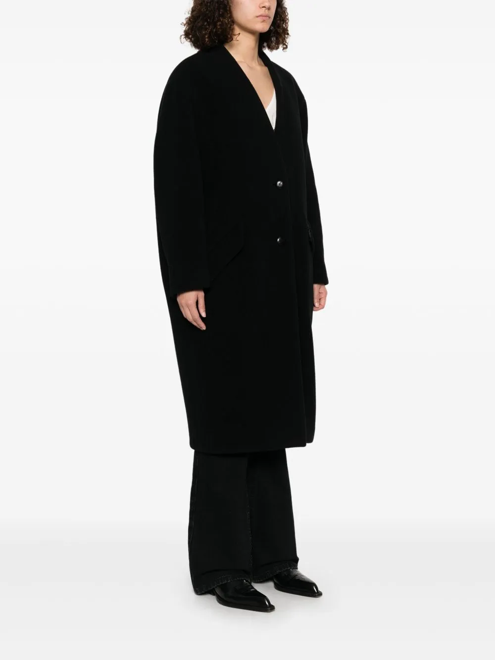 BLACK WOOL-BLEND COAT sold by Lord & Taylor product image thumbnail 2