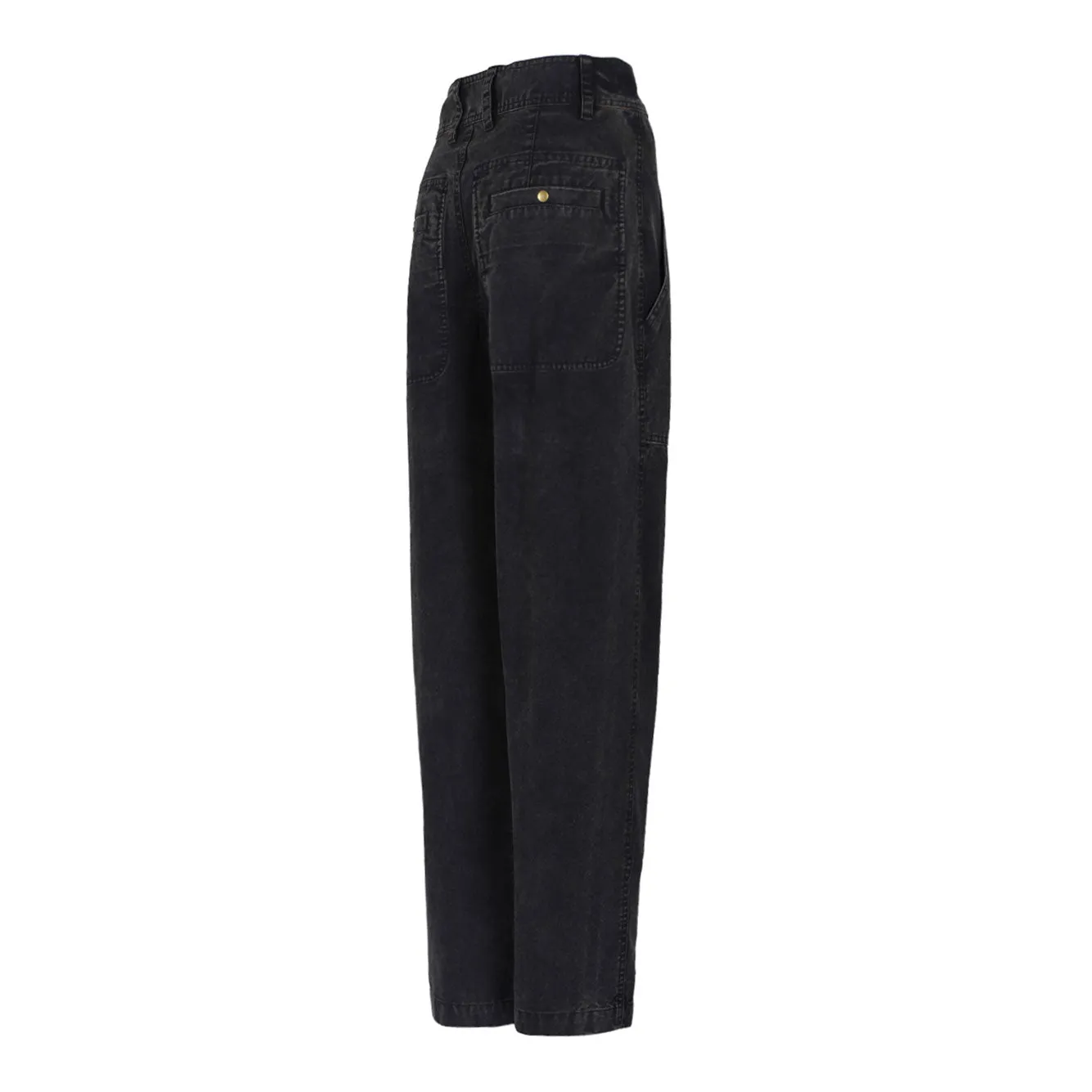 FADED BLACK COTTON TROUSERS sold by Lord & Taylor product image thumbnail 3