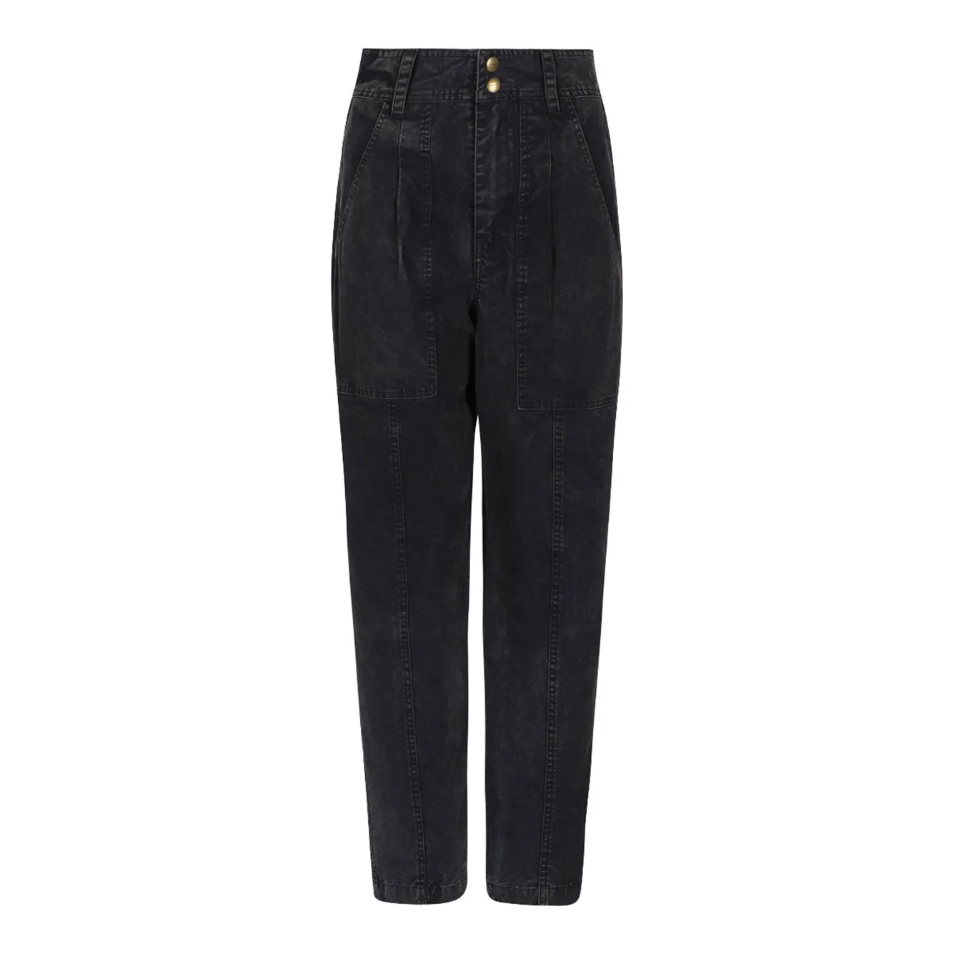 FADED BLACK COTTON TROUSERS sold by Lord & Taylor