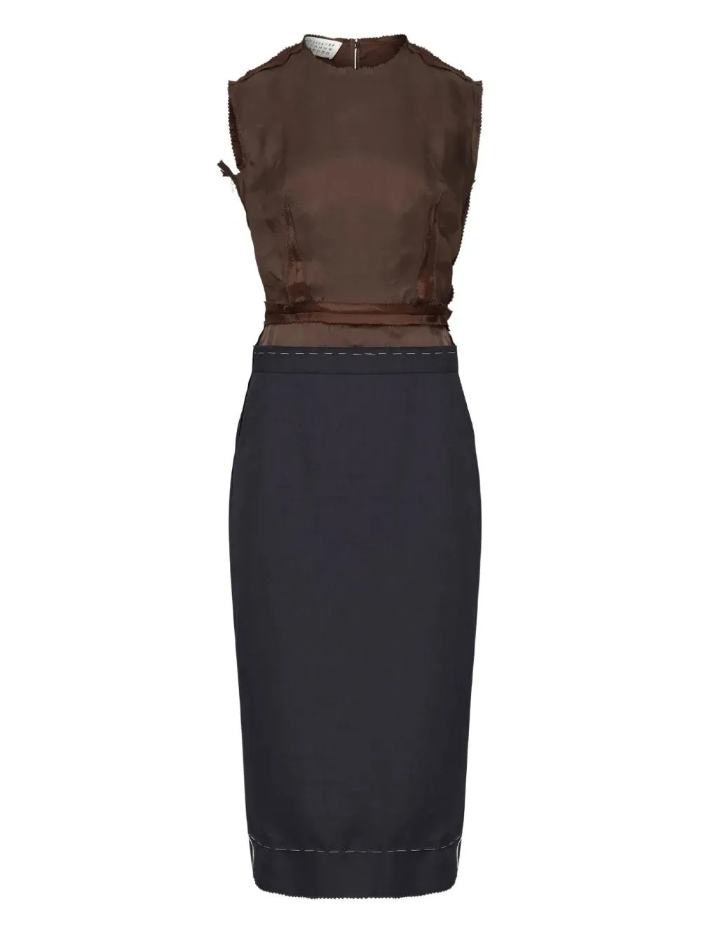 BLUE CHOCOLATE POLY-WOOL DRESS sold by Lord & Taylor