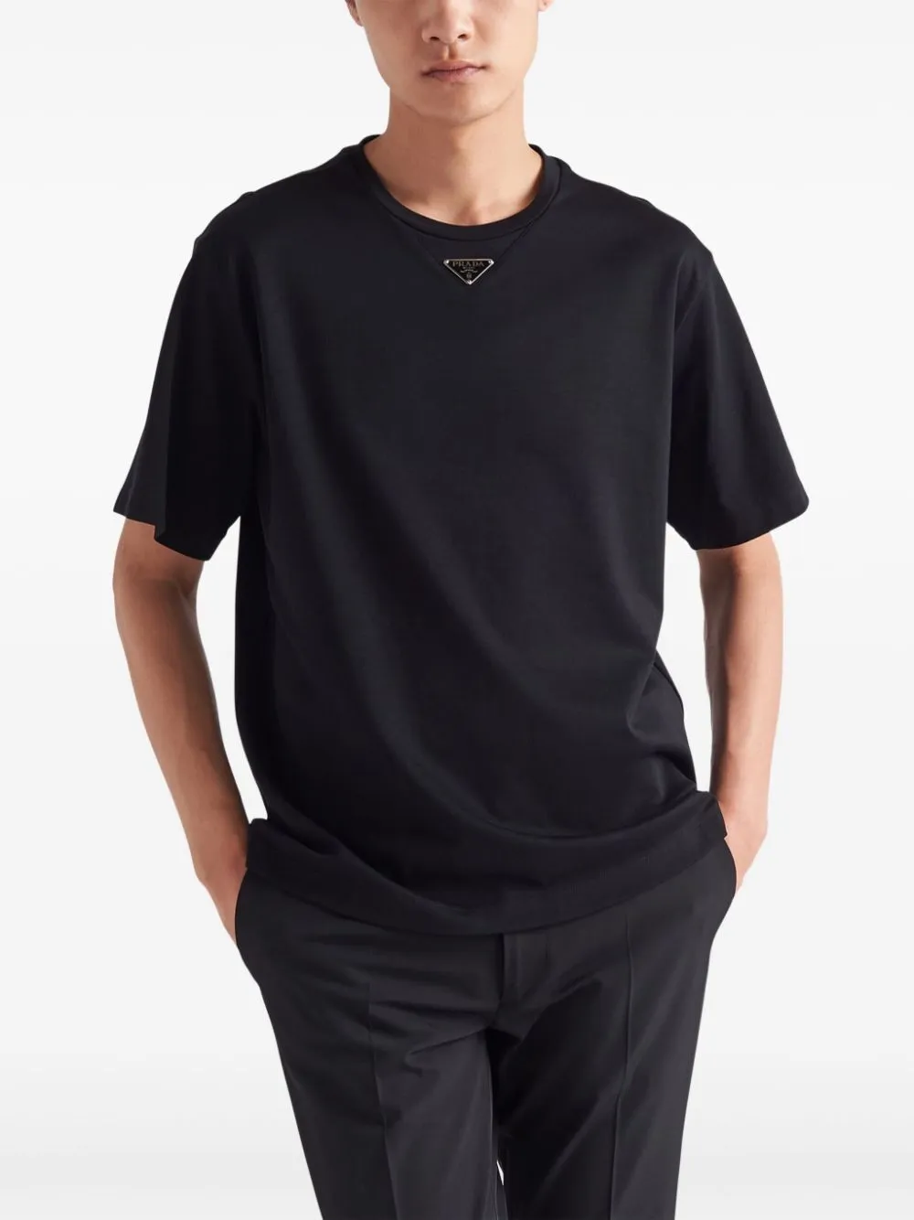 OVERSIZED FIT COTTON T-SHIRT sold by Lord & Taylor product image thumbnail 5