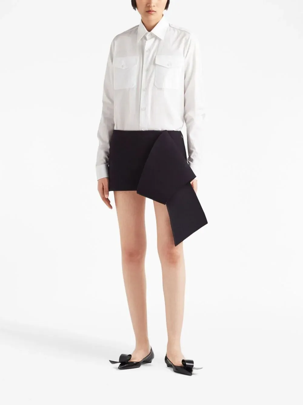 ASYMMETRIC-HEM MINI SKIRT sold by Lord & Taylor product image thumbnail 2
