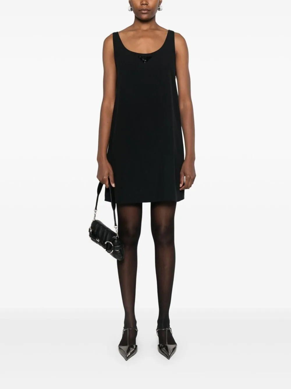 BOW DETAILING CREPE MINI DRESS sold by Lord & Taylor product image thumbnail 4