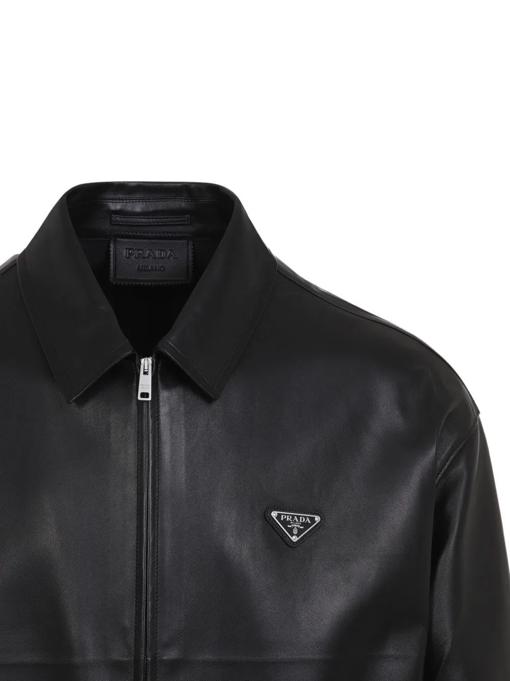 LEATHER ZIPPER JACKET sold by Lord & Taylor product image thumbnail 3