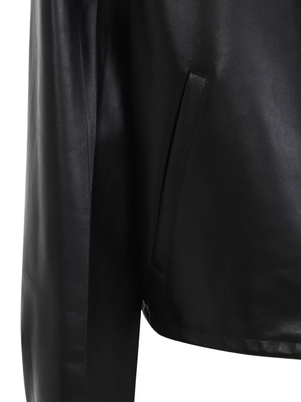 LEATHER ZIPPER JACKET sold by Lord & Taylor product image thumbnail 4