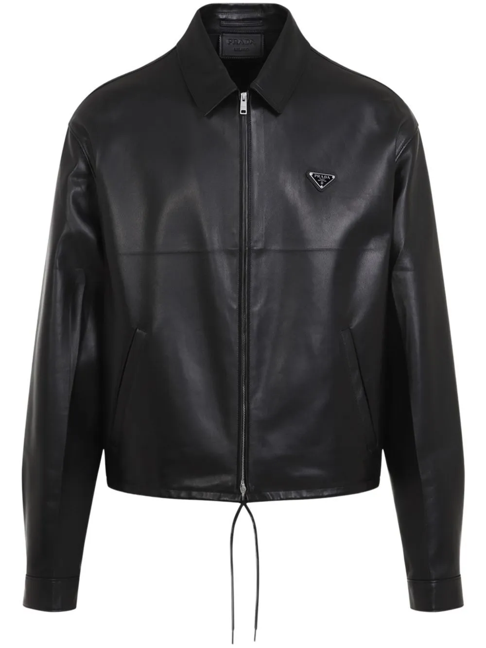 LEATHER ZIPPER JACKET sold by Lord & Taylor