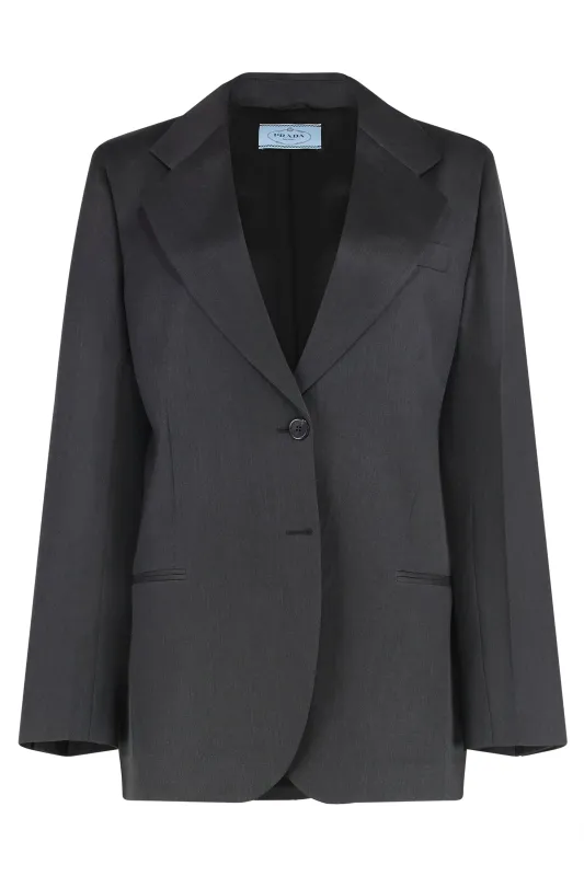 NOTCHED-LAPELS WOOL BLAZER sold by Lord & Taylor