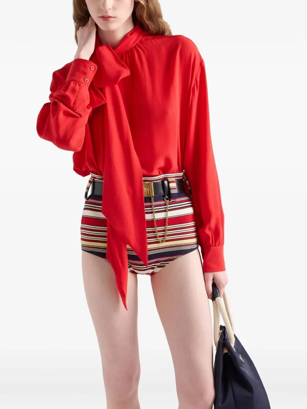 MAROCAIN SILK SHIRT sold by Lord & Taylor product image thumbnail 2