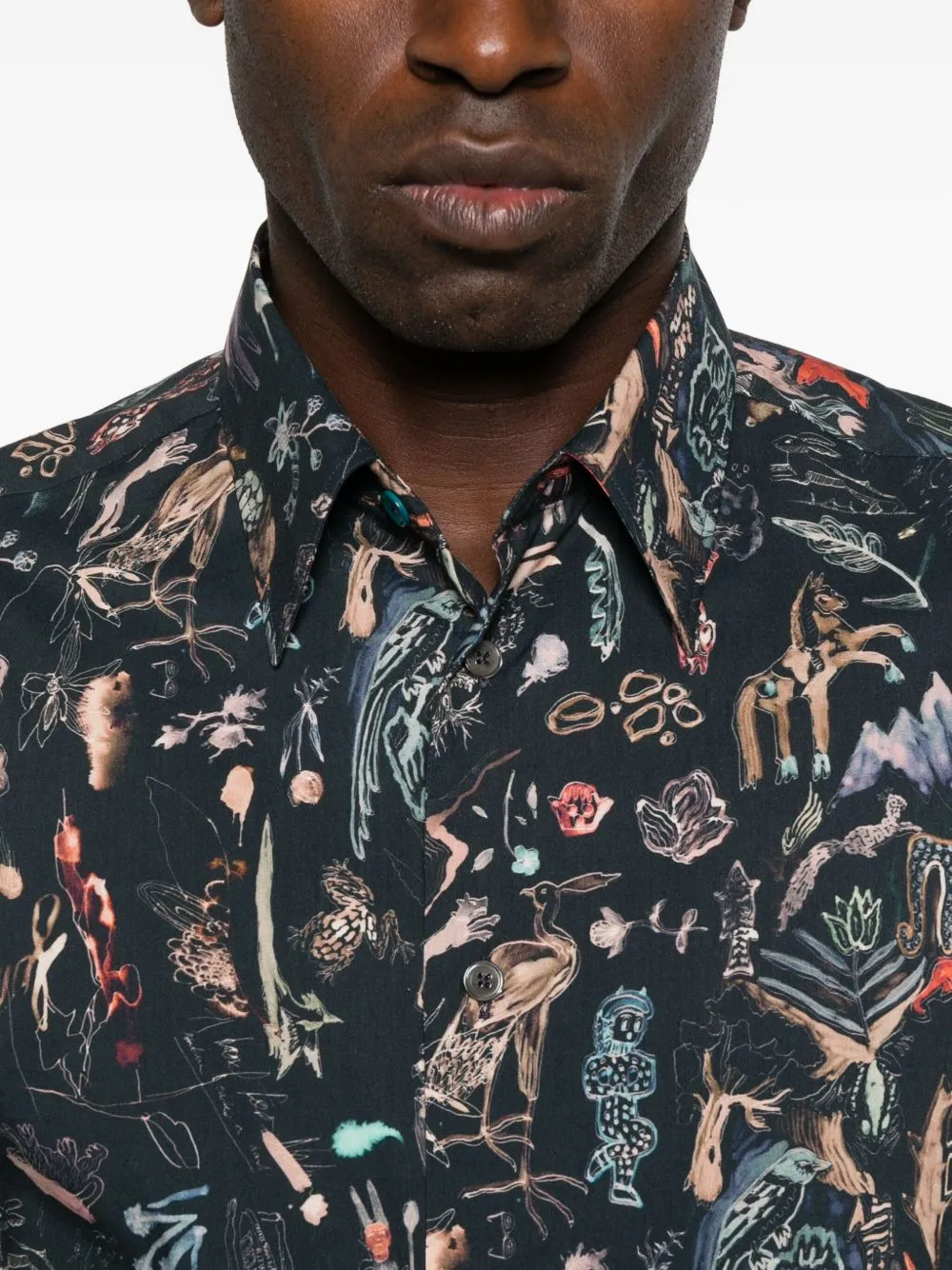 PRINTED COTTON SHIRT sold by Lord & Taylor product image thumbnail 3