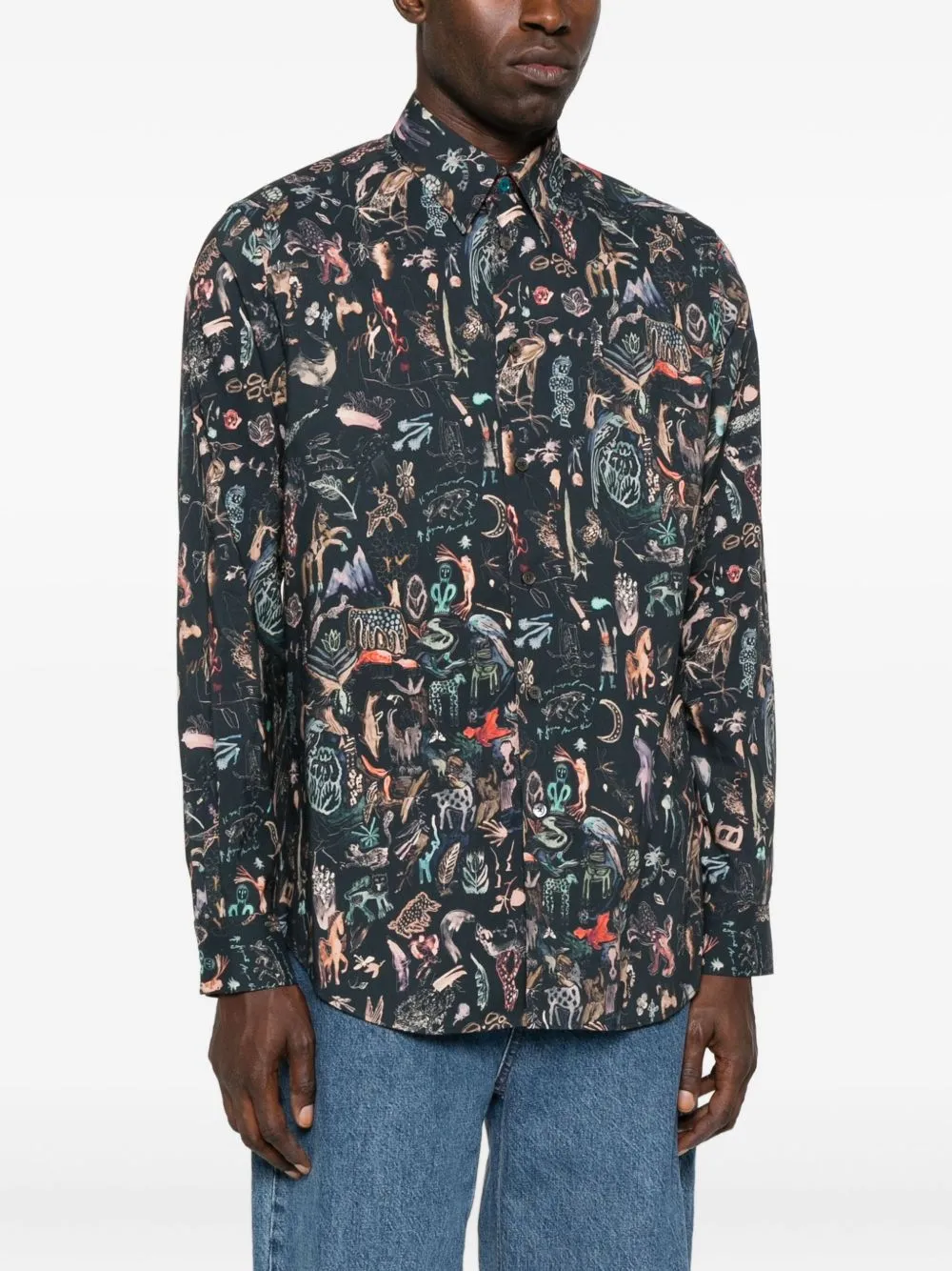 PRINTED COTTON SHIRT sold by Lord & Taylor product image thumbnail 4
