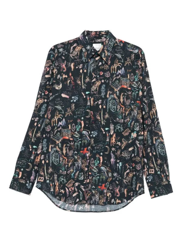 PRINTED COTTON SHIRT sold by Lord & Taylor