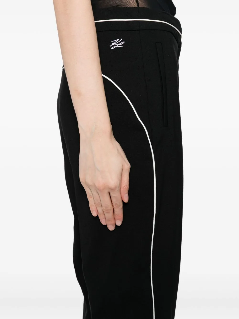 PANTALON SASTRE NEGRO RAYA BLANCA sold by Lord & Taylor product image thumbnail 4