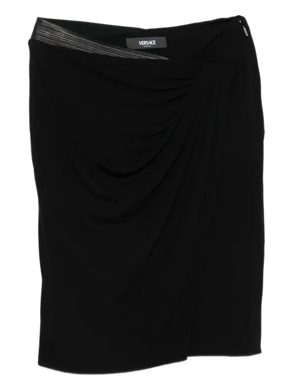 MIDI SKIRT WITH ASYMMETRICAL HEMLINE sold by Lord & Taylor
