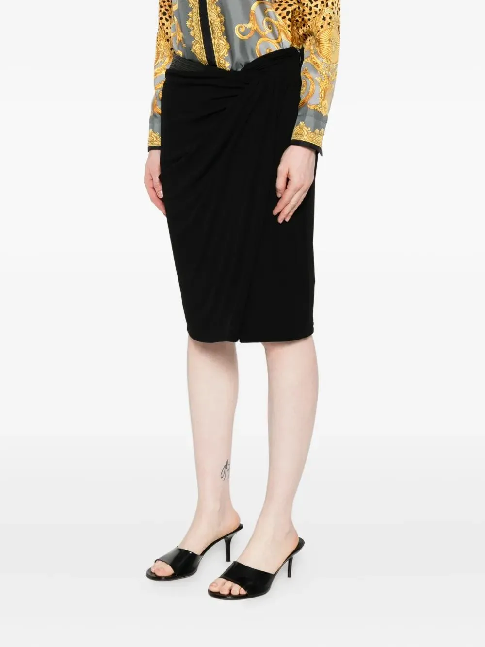 MIDI SKIRT WITH ASYMMETRICAL HEMLINE sold by Lord & Taylor product image thumbnail 3