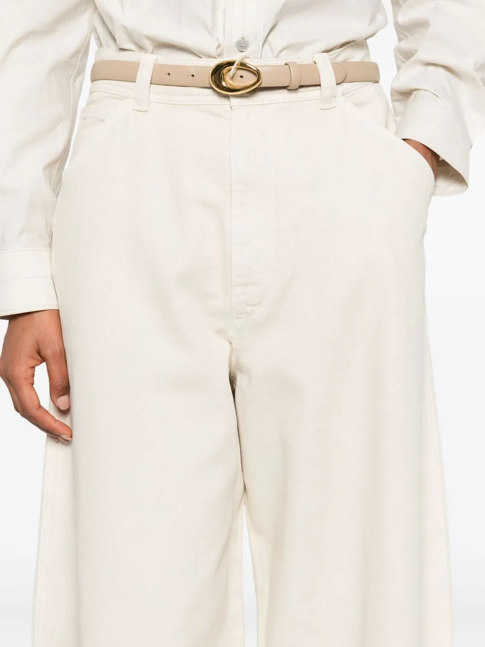 BEIGE COTTON TROUSERS sold by Lord & Taylor product image thumbnail 4